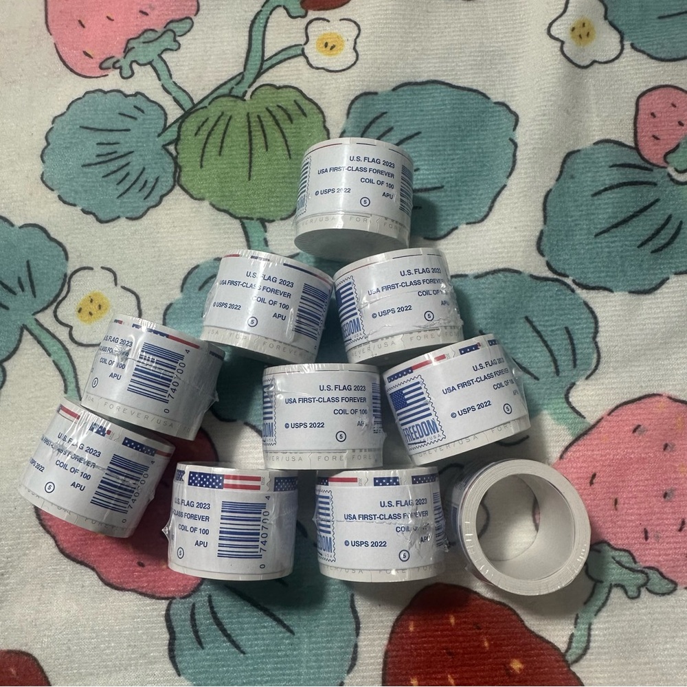 10 rolls of random year Forever stamps
